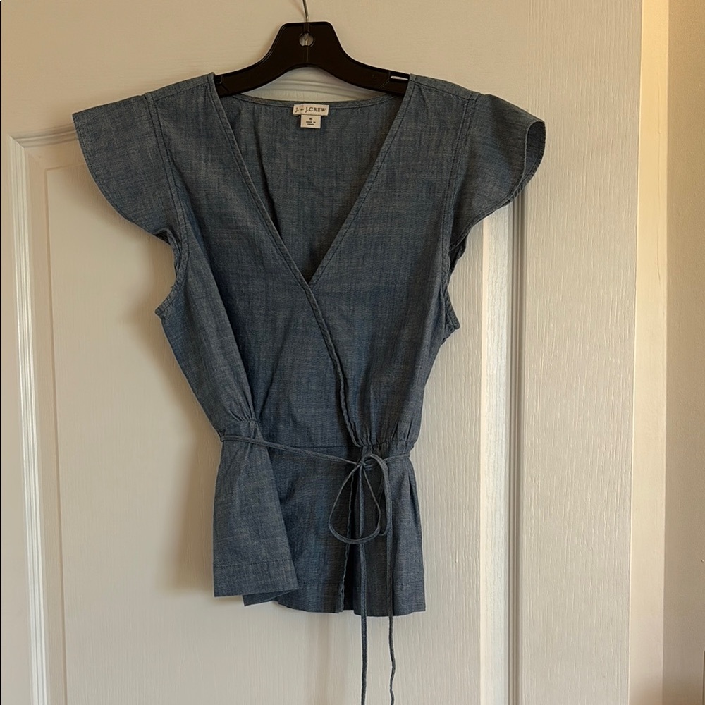 J Crew Denim Blouse